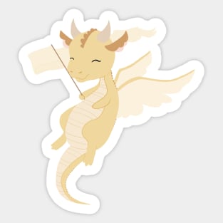 dragon - yellow Sticker